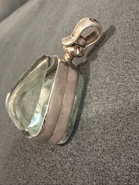 Sterling Silver Trillion Cabochon Pendant Bezel Cup DIY Jewelry making Supplies